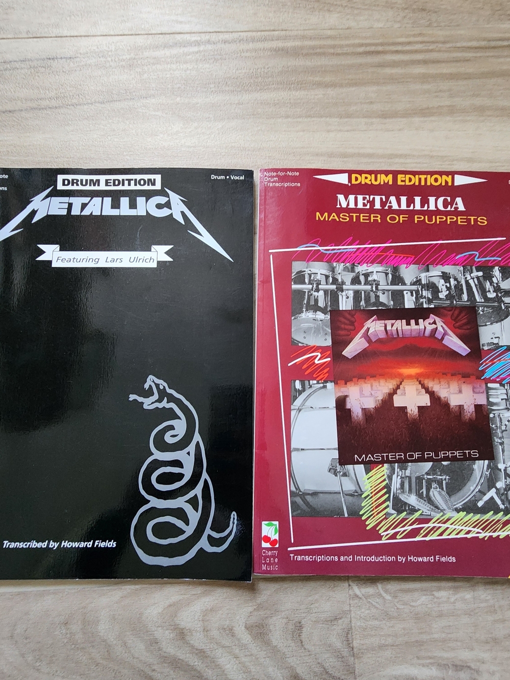 Metallica Drum Edition Songbooks - Black & Red